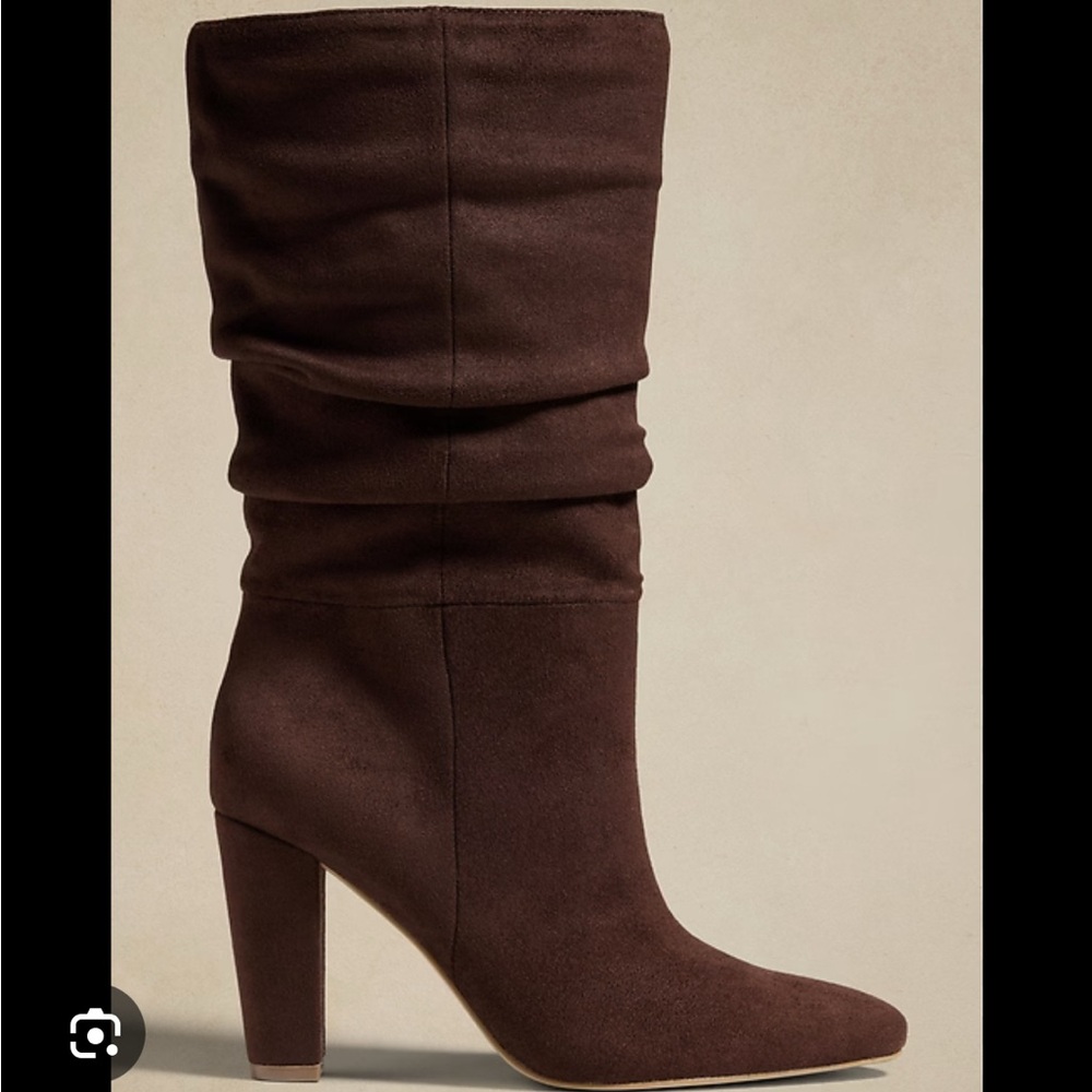 Brown Suede Slouchy Women's Boots